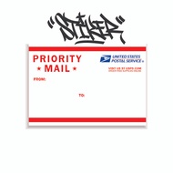 Priority Mail Graffiti Sticker Graffiti Sticker/ Slap/