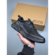 ECCO Men's Running Shoes Breathable Lightweight Casual Sports Shoes All-Match Lace-Up Light Shoes