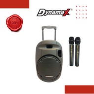 DYNAMAX pro315 uhf 15inch portable speaker with wireless handheld mic foc speaker stand