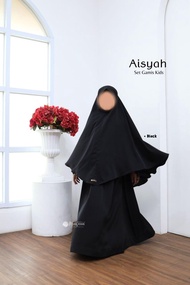 Gamis anak Aisyah set ped by Moslem libasunna| gamis anak syar'i | gamis anak set syar'i