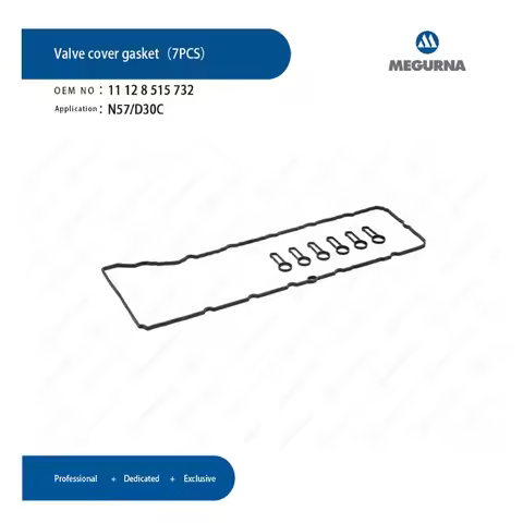 N57 3.0T Engine Valve Cover Gasket For BMW 330d 335d 430d 435d 525d 530d 535d 640d 740d 750d X3 X4 X