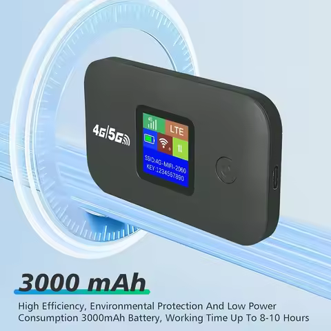 4G/5G Mobile WIFI Router 150Mbps 4G LTE Wireless Router 3000mA Portable Pocket MiFi Modem with Sim C