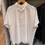 UNIQLO Xiao Rong Womens 24 Summer Fancy Printed Shirt Short Sleeve Business Commuter Leisure Fashion