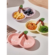 Cute Ceramic Dipping Sauce Sauce Sauce Sauce Sauce Sauce Exquisite Compartment Snack Sauce Vinegar S