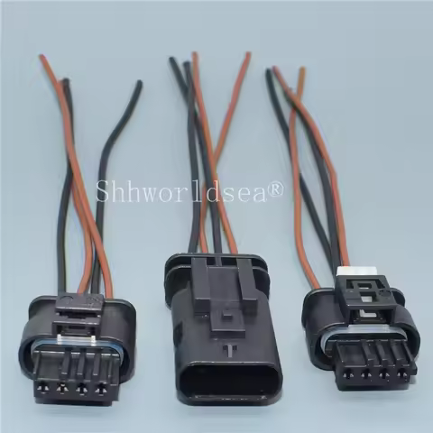 4 Pin Way Exhaust Pipe Electronic Valve Connector Air Flow Sensor Meter Plug Wire Harness For Benz B