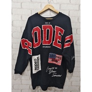 RODEO CROWNS Oversized Sweater Black – RODE/Vintage Street Style Chest 50" Length 32.5"