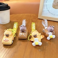 DARNELL Capybara Car Pendant, Rotating Small Plane Cute Capybara Doll Fighter Keychain, Fashions Car