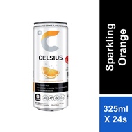 Celsius Sparkling Orange Flavoured Drink 325ml x 24s