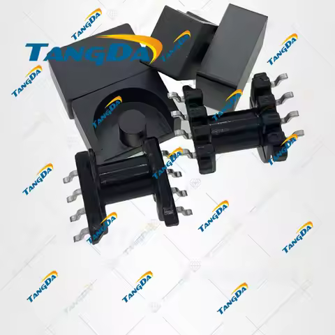 TANGDA EP10 core EP 10 Bobbin magnetic core + skeleton 4+4 pin Transformers horizontal SMD Surface M