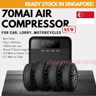 🇸🇬 70mai Car Air Compressor Midrive TP03 DC 12V Portable Electric Car Air Pump Mini Tire Inflator Tyre Pump