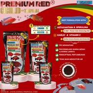 AKARI PREMIUM RED CICHLID TROPICAL 100gr Fish food pellet feed Chiclid Channa OSCAR Astaxanthin Aqua