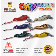 FG Craft Soft frog CRAZY COLOUR Handmade