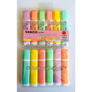 (1 Set Contains 6 Colors) WHOLESALE Highlighter VANCO HL-6820 / Vanco Highlighter Set HL-6820 / Vanc