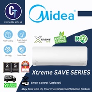 Midea R32 Inverter Aircond (1.0HP-2.5HP) MSXS Xtreme SAVE Inverter Series With Ionizer Air Conditioner