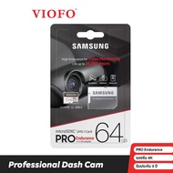 [ประกัน 3 ปี] SAMSUNG PRO Endurance Class 10 Micro SD Card Flash MicroSD Memory Card SD/TF Cards 64GB U1 4K + Adapter