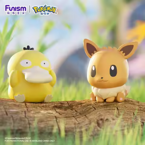 Authentic FUNISM Pok é mon Little Adventure Cute Cute Head Elf Pikachu Little Fire Dragon Eevee Surp