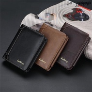 Men Short Wallet Bifold Card Holder Portable Wallet Cash Clutch Bag