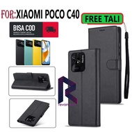 FLIP COVER NEW XIAOMI poco C40 2022 PREMIUM LEATHER FLIP WALLET CASE XIAOMI FLIP CASE poco C40