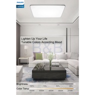 Philips LED 55W CL828 Ceiling Light Square Tunable Light With Remote Control Simple Nordic Design Modern Atmosphere