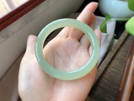 極品高冰晴水美玉鐲精緻和田玉料子冰潤細膩圈口58.5