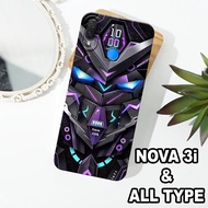 G50 - HUAWEI NOVA 3i Silicone - HUAWEI NOVA 3i pro camera Softcase - ROBOT VECTOR Motif - Flexible R