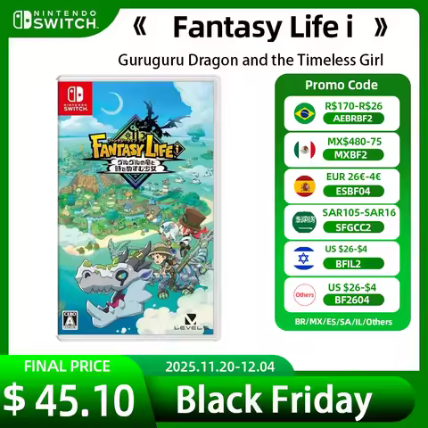 Nintendo Switch Game Deals - Fantasy Life i Guruguru Dragon and the Timeless Girl - Role Playing Gam