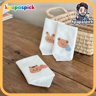 [Made in Korea][Dot to Dot] Dot Heart Pure Cotton Gauze Handkerchief Newborn Non-Fluorescent Baby Bi