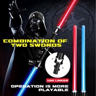 Star Wars Lightsaber Props Laser Sword Kids Toys Sword LED Light & Sound Connectable Sword Mainan Pe