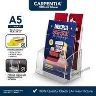 Carpentia 2-Tier Acrylic Brochure Holder, size. A5 - Flyer Type E 2 Layers AVAILABLE GOSEND