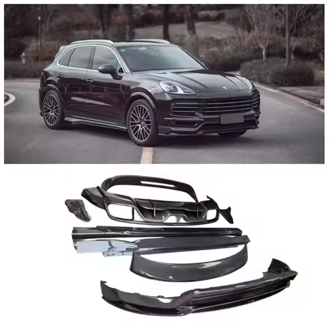 Carbon Fiber Car Bumper Front Lip Rear Diffuser Spoiler Side Skirt Exhaust Body Kit For Porsche Caye