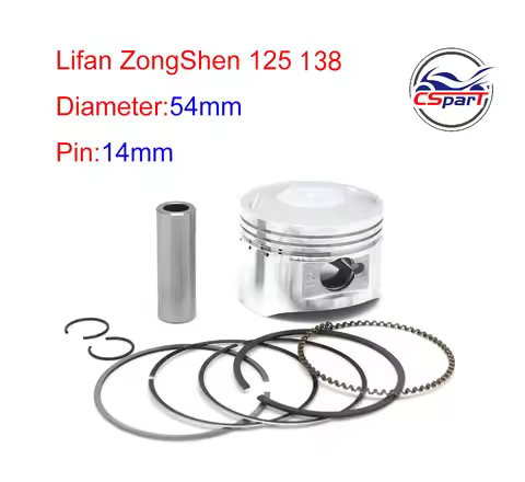 54MM 14MM 125CC 138CC Piston Rings Gasket Kit 1P54FMI Lifan ZongShen Kaya Xmotos Apollo orion Loncin