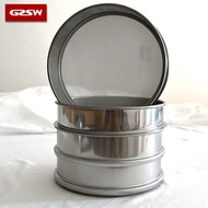Stainless Steel Sieve Standard Flour Sieve Sieve Fine Mesh 40 Mesh 80 Mesh Filter Mesh Sample Sieve 