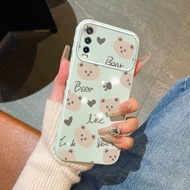 Casing hp for VIVO Y20 Y20s Y20i Y20t Y20G Y12s Y12a Y11s Y30G Y33t Y33s Cute Bear Head Case Tiny He