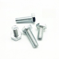 White Galvanized External Hexagon Screws, Extended Hexagon Screws M3/M4/M5