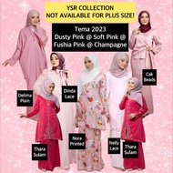 👘TEMA WARNA KURUNG MURAH 2023 DUSTY PINK SOFT PINK CHAMPAGNE👘BAJU RAYA SEDONDON BRIDESMAID TUNANG NIKAH IRONLESS CASUAL