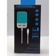 dual-charger USB cable