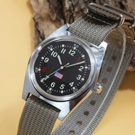 PHANTOM 36MM Men's Mechanical Watch Stainless Steel Waterproof Retro Military Manual Mechanical Watc