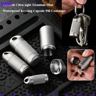 WATTLE Titanium Alloy Storage Box, Waterproof Ultra-light Sealed Capsule,  Mini Portable Medicine  K