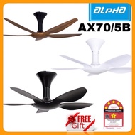 ALPHA - AX70 5B 42/56 Inch DC Motor Ceiling Fan with 5 Blades (8 Speed Remote)