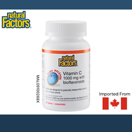 Natural Factors Time Release Vitamin C 1000mg with Bioflavonoids 6-Hour Sustained Release Tablets