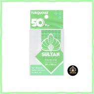 Sultan Turquoise Card Sleeves (54 mm x 80 mm)