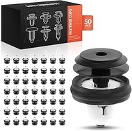 A-Premium 50PCS Nylon Retainer Clip Fasteners Compatible with BMW 528i xDrive, 535d, 535i, 550i GT, 