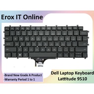 Replacement Keyboard for Dell Latitude 9510 9520 2-in-1 01JHJY 0JFT8R 0J1TWW 0K4PVD