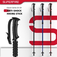 Superfire Trekking poles Anti-shock Light weight aluminium 6061 Hiking poles Trekking Hiking Stick