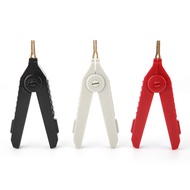 Kelvin Test Clip, Insulated Clips Electrical, Alligator Clip Clip P2004 3Pcs Copper Gold Plated Clip