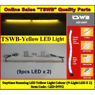 LED Yellow Light Daytime Running (9-Light LED X2)-Silicone Tube (LED-D9Y2)