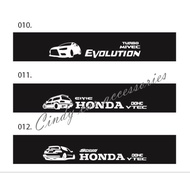 Front Windscreen Windshield Window Sticker HONDA SPOON MIVEC CIVIC