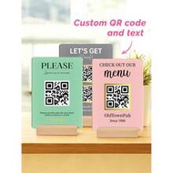 Social Media QR Code Sign | Mini QR Code Sign | Beauty Sign| Business Sign | Payment Sign | Salon Si