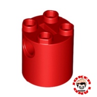 LEGO PART 30361C - BRICK, ROUND 2 X 2 X 2 ROBOT BODY w BOTTOM AXLE X SHAPE + ORIENTATION