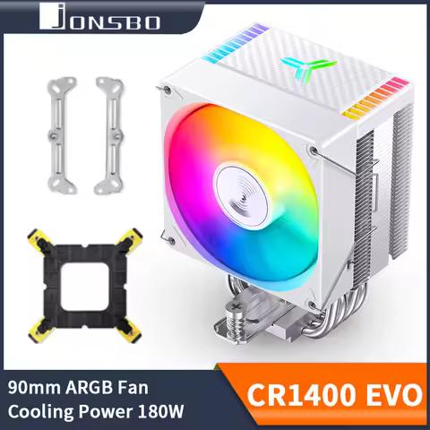 JONSBO CR1400 EVO CPU Cooler 4 Heat Pipe ARGB PWM Processador Air Cooler for LGA1700 1200 115X AM4 A